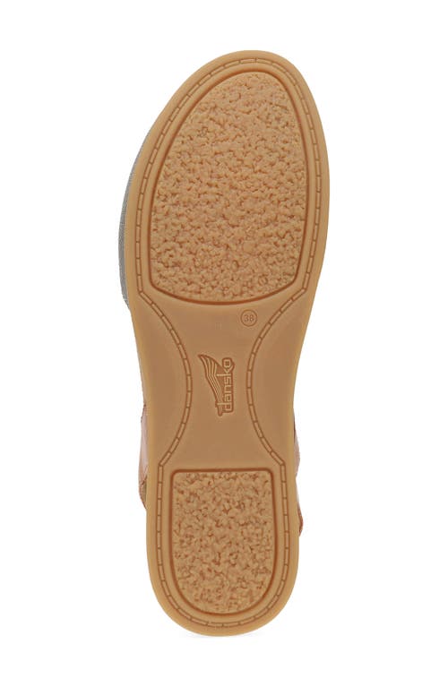 Dansko Cass Ankle Strap Peep Toe Wedge Sandal