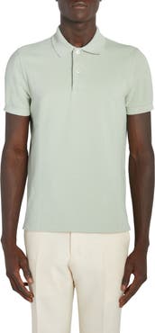 TOM FORD Short Sleeve Cotton Piqué Polo