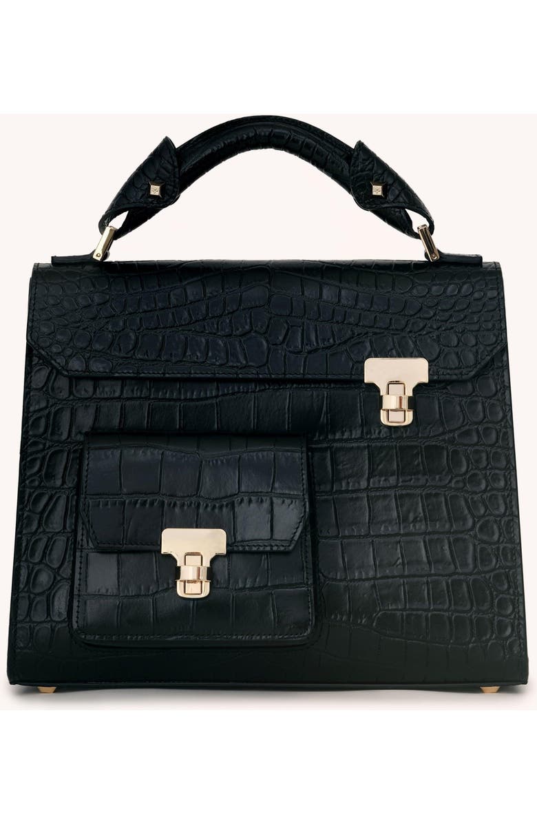 VIE LORIE Vanna Top Handle Bag, Main, color, Onyx