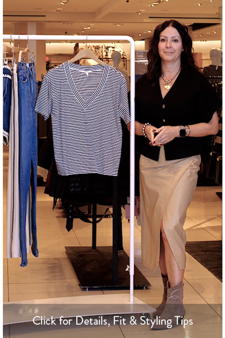 Kacey Stripe V-Neck T-Shirt video