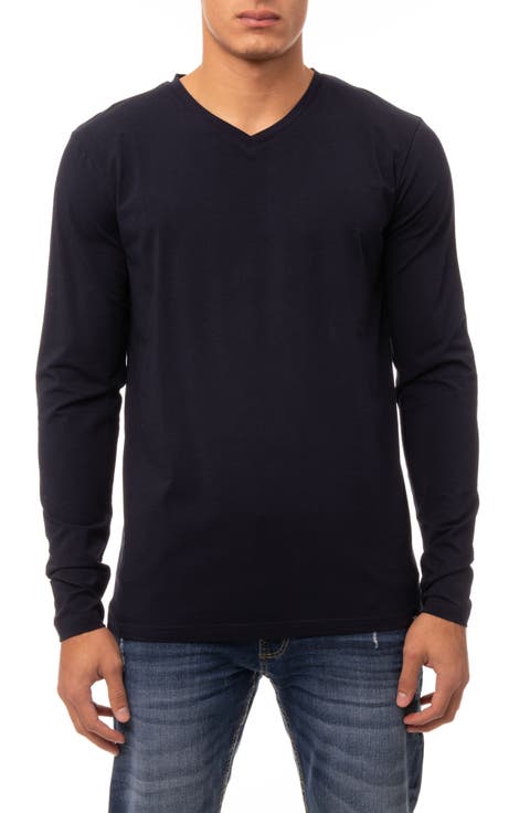 V-Neck Long Sleeve T-Shirt