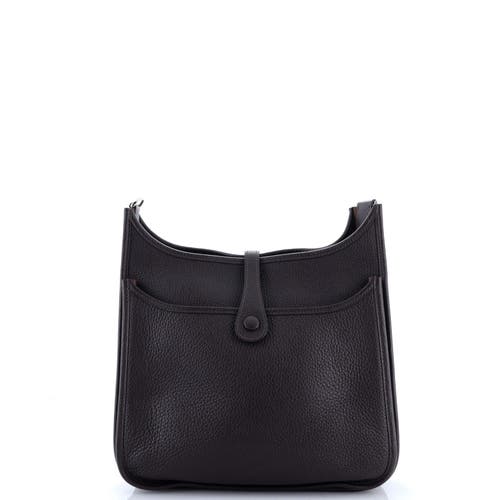 Pre-owned Hermes Hermes Evelyne Bag Gen Iii Clemence Pm In Brown
