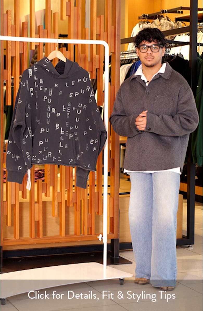 Rhinestone Fleece Hoodie, sales video thumbnail