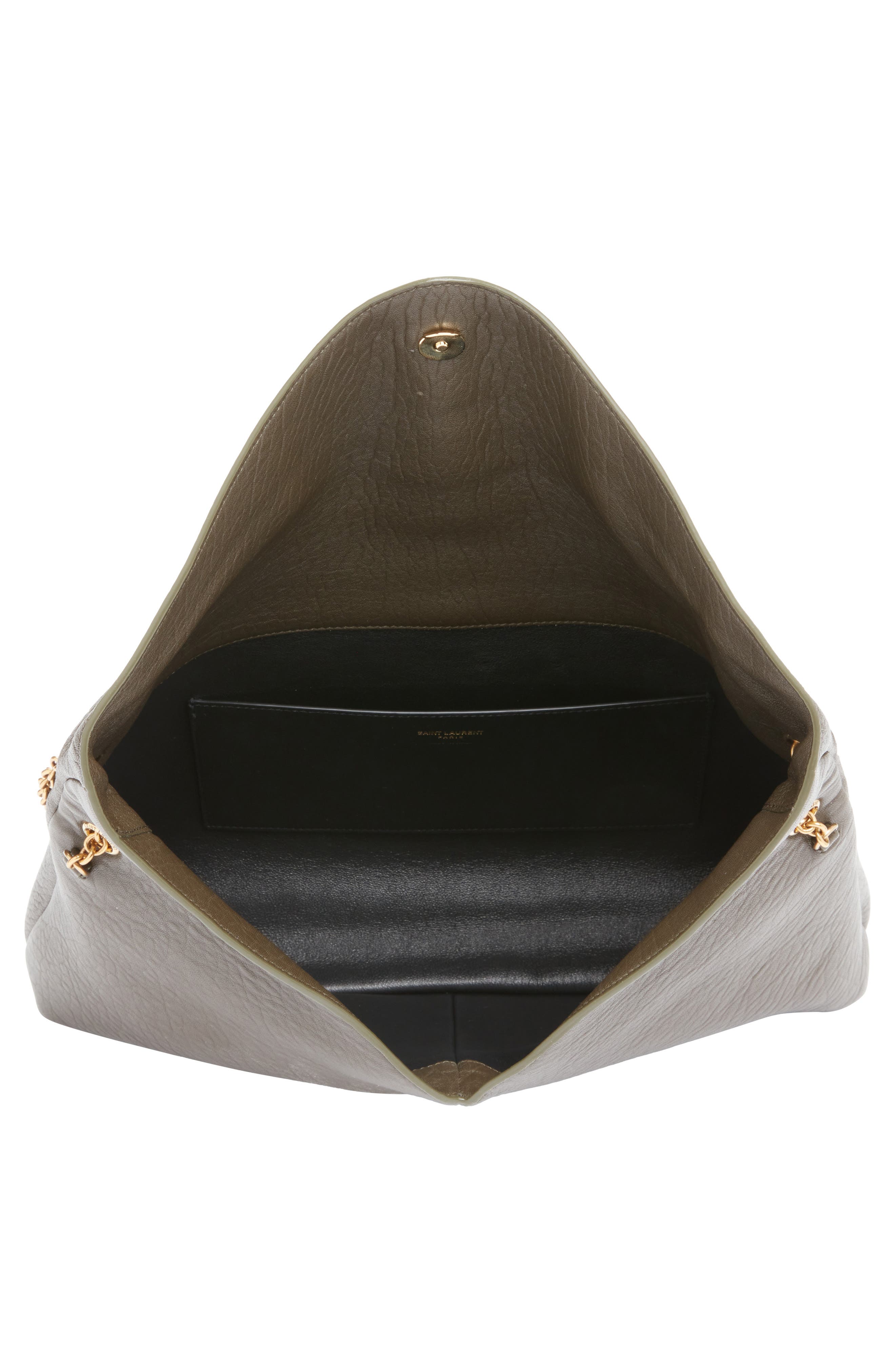 Cassandre Leather Shoulder Bag, Alternate, color, LIGHT MUSK