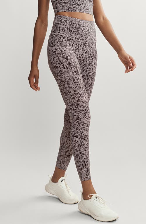 Shop Rhone Revive Print 7/8 Leggings In Taupe Mist