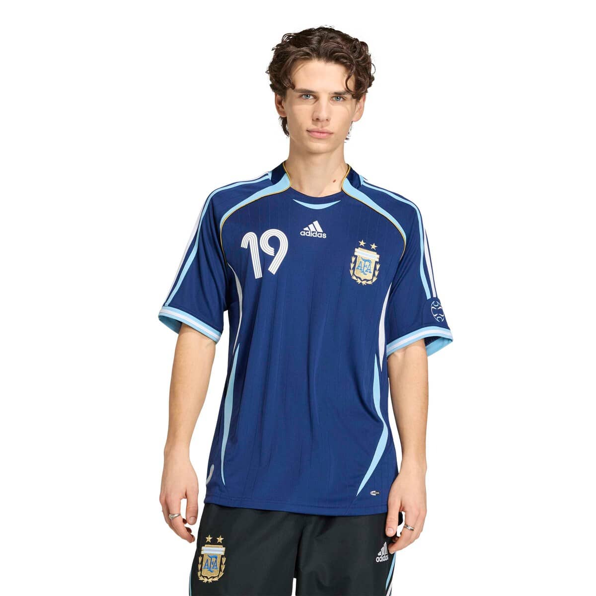 ウェア 07/08 Messi Argentina National Uniform Men's adidas Lionel Messi Navy Argentina National Team 2006