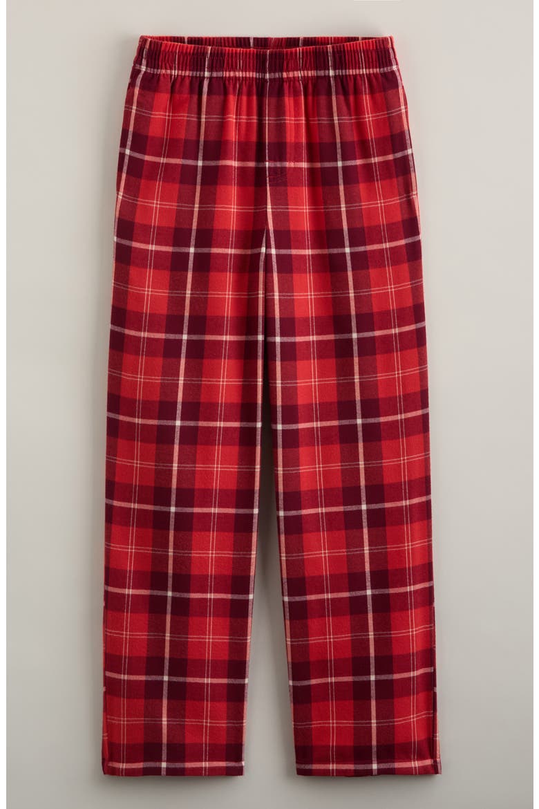 Kids' Plaid Flannel Pajama Pants, Main, color, BAKED APPLE PLAID