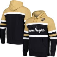 Mitchell & Ness Men's Mitchell & Ness Black/Gold Vegas Golden Knights Head Coach Pullover Hoodie