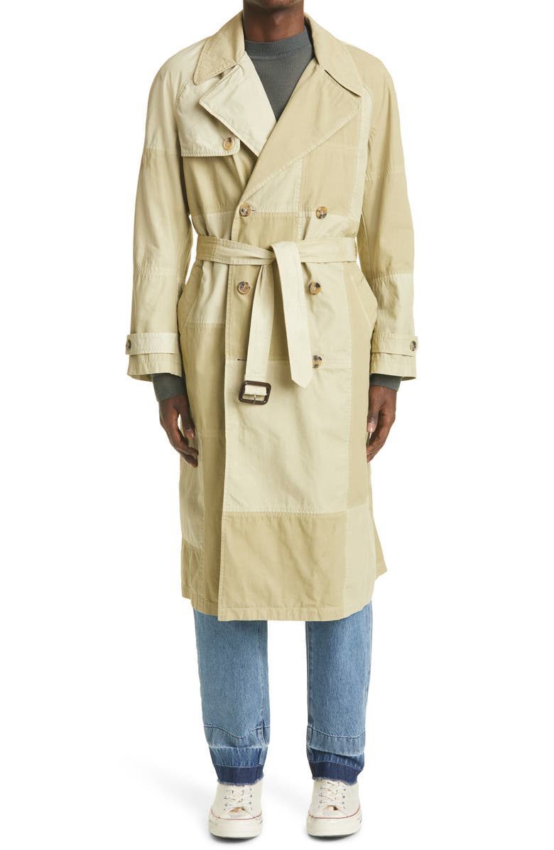 JW Anderson Unisex Patchwork Trench Coat, Main, color,