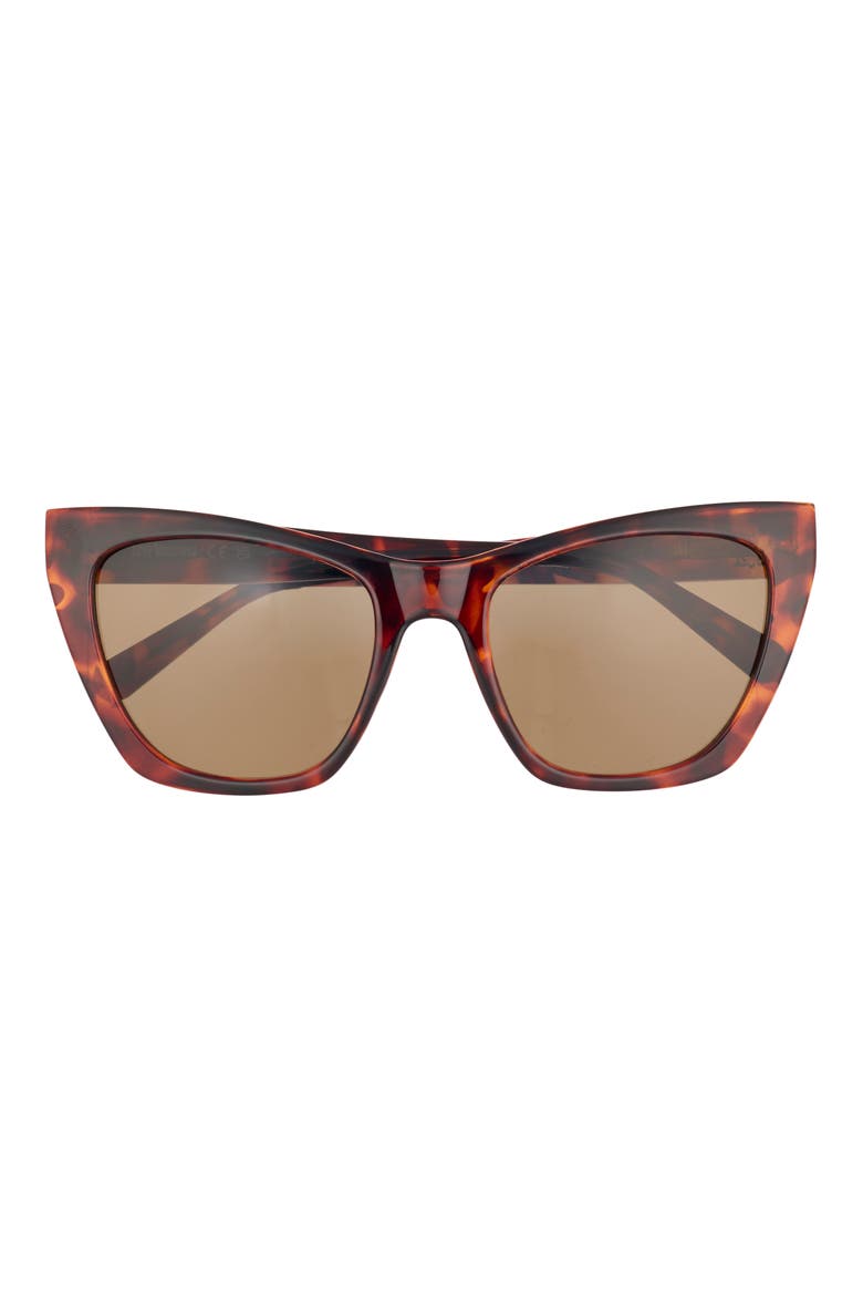 53mm Cat Eye Sunglasses, Main, color, HAVANA