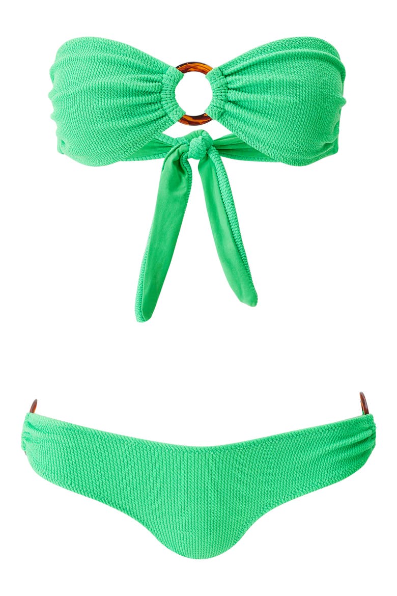 Belgium Strapless Bikini Top, Alternate, color, GREEN RIDGES