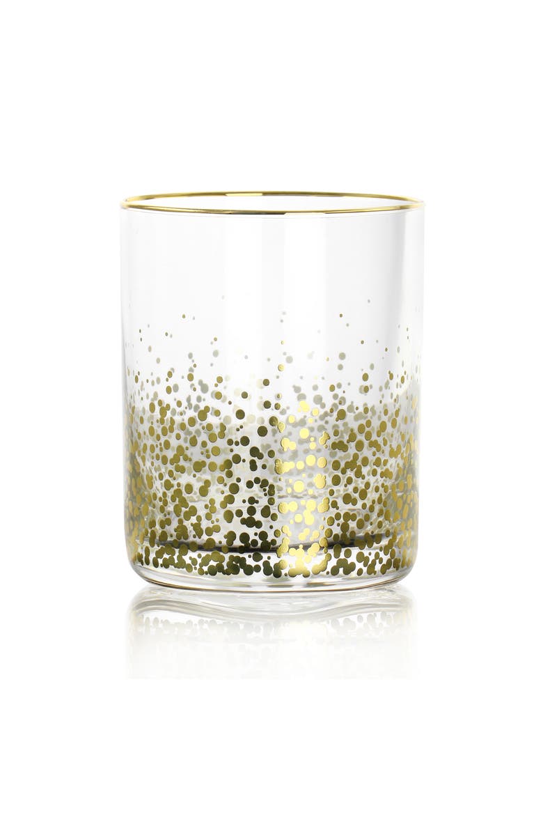 California Designs Audrey Hill 6 Piece 13.5oz Double Old Fashion Glass Set in Assorted Colors, Alternate, color, Assorted