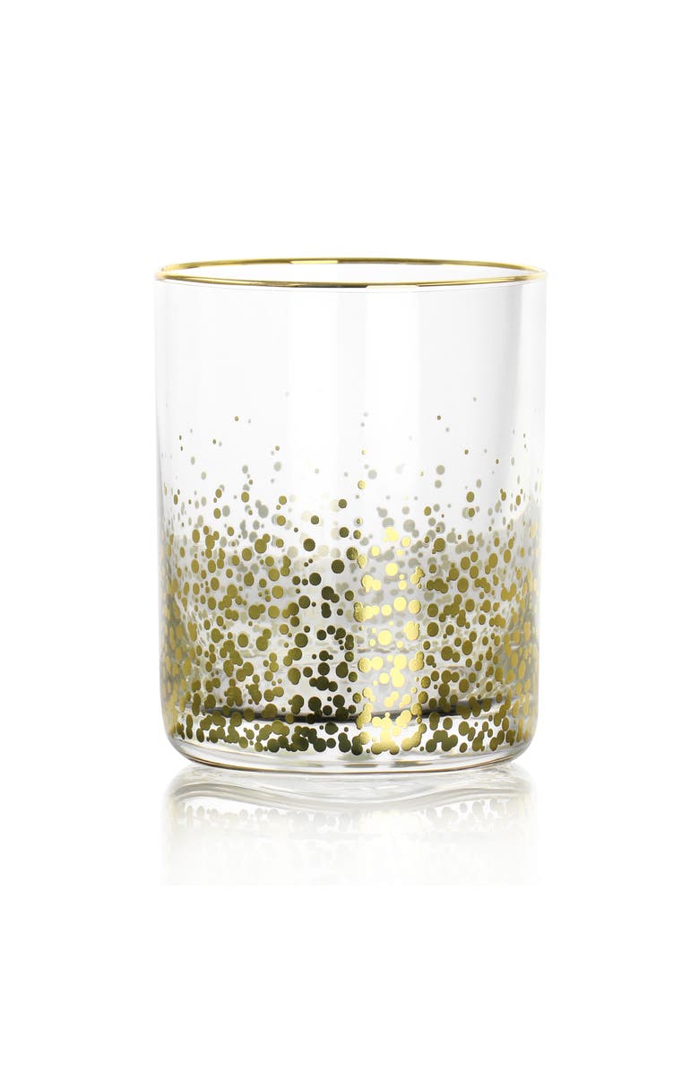 Laurie Gates California Designs Audrey Hill 6 Piece 13.5oz Double Old Fashion Glass Set in Assorted Colors, Alternate, color, Assorted