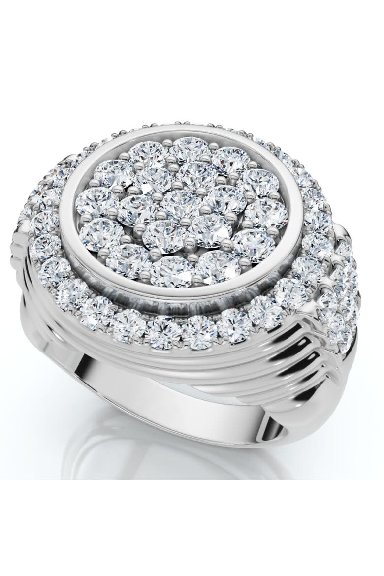 3Ct Diamond Ring Mens Round Flashy Polished Wedding Band in or Gold, Alternate, color, 10k Yellow Gold