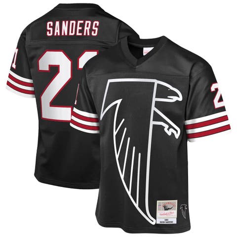 Youth Mitchell & Ness Deion Sanders Black Atlanta Falcons 1992 Throwback Fashion Jersey