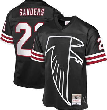 Youth Mitchell & Ness Deion Sanders Black Atlanta Falcons 1992 Throwback Fashion Jersey