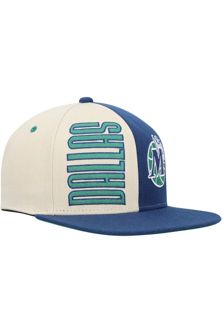 Men's Mitchell & Ness Cream Dallas Mavericks Hardwood Classics Pop Snapback Hat, Alternate, color, Cream