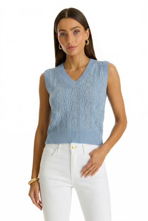 Mikaela Crystal Knit Top