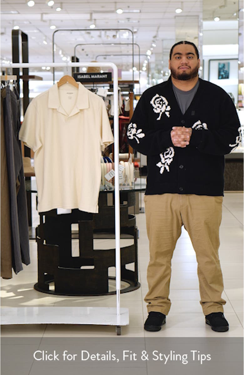Johnny Collar Waffle Knit Polo, sales video thumbnail