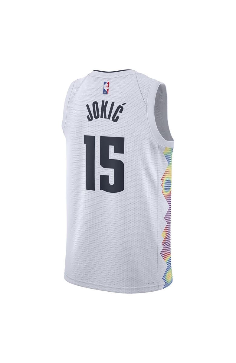 Nike Unisex Nike Nikola Jokic White Denver Nuggets 2024/25 Swingman Player Jersey - City Edition, Alternate, color, 