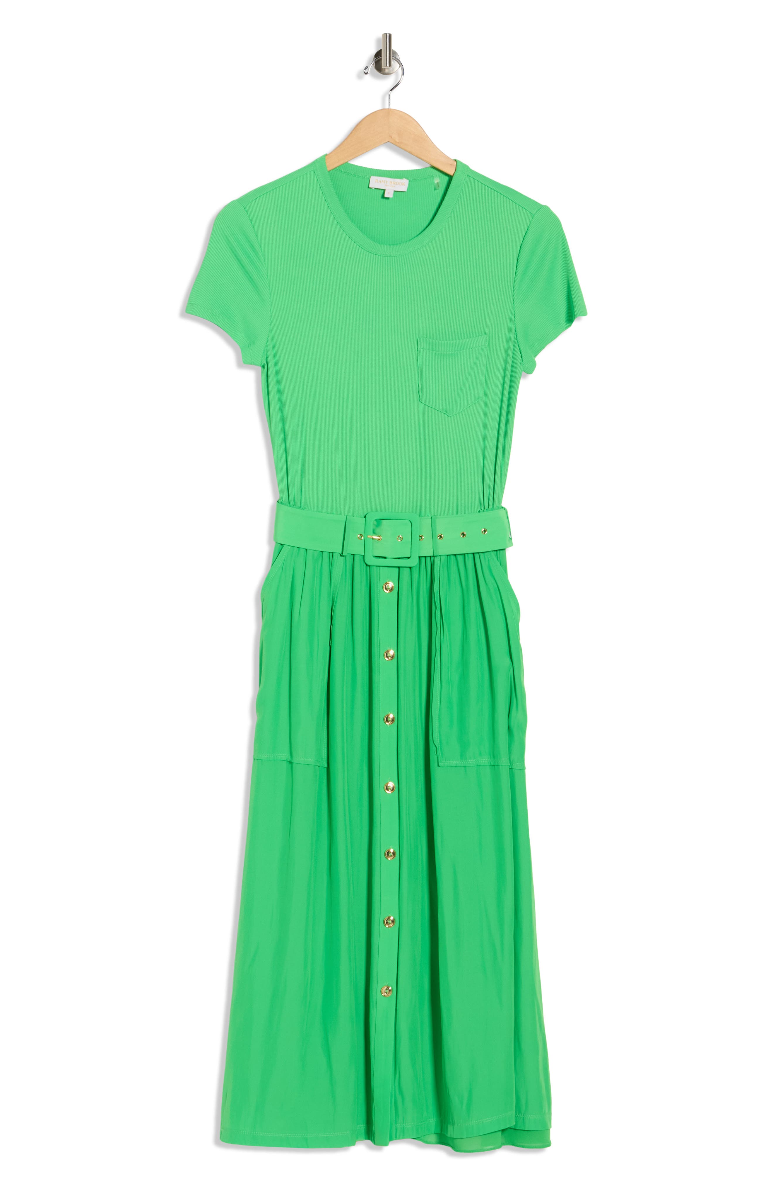 Ramy Brook Sylvie Mixed Media Cotton Blend Dress