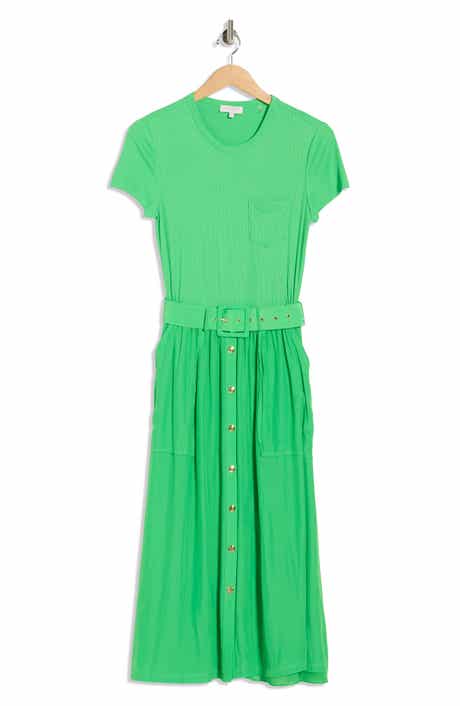 Ramy Brook Sylvie Mixed Media Cotton Blend Dress