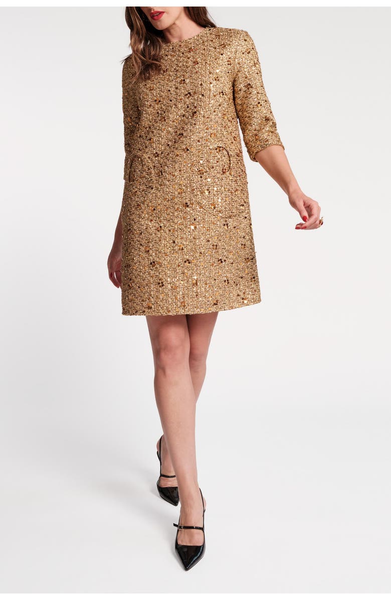 Frances Valentine Mod Dress, Alternate, color, Gold