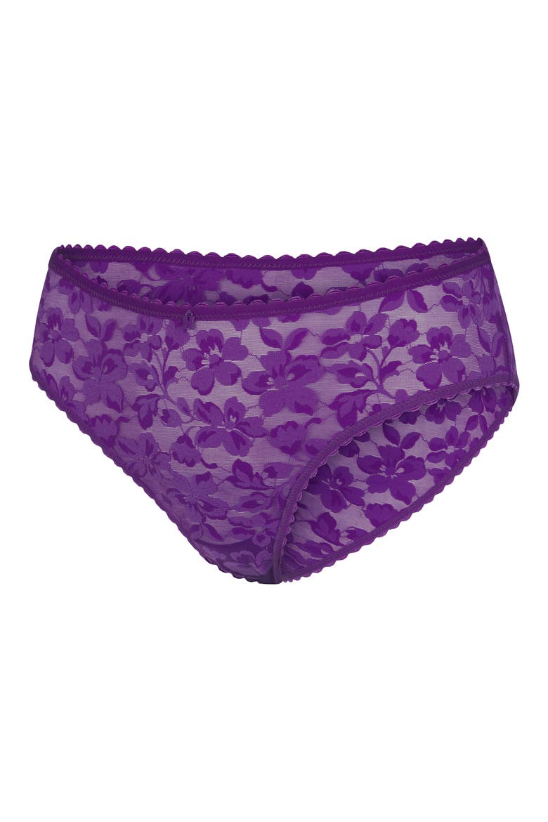 Lavish Lace Hipster Briefs, Main, color, PURPLE GEM