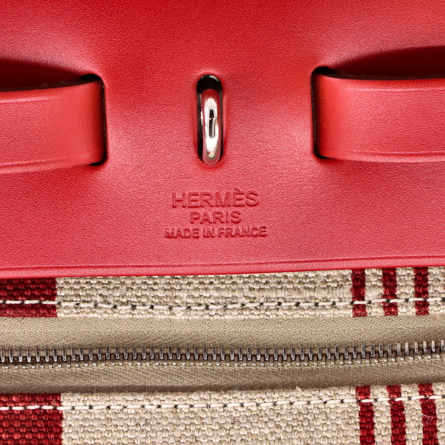 Pre-Owned Hermes Herbag Zip H Vibration Toile and Leather 31, Alternate, color, 