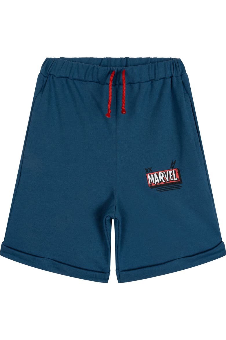 Avengers 2-Piece T-Shirt and Shorts Set, Alternate, color, Avengers Ivory Blue