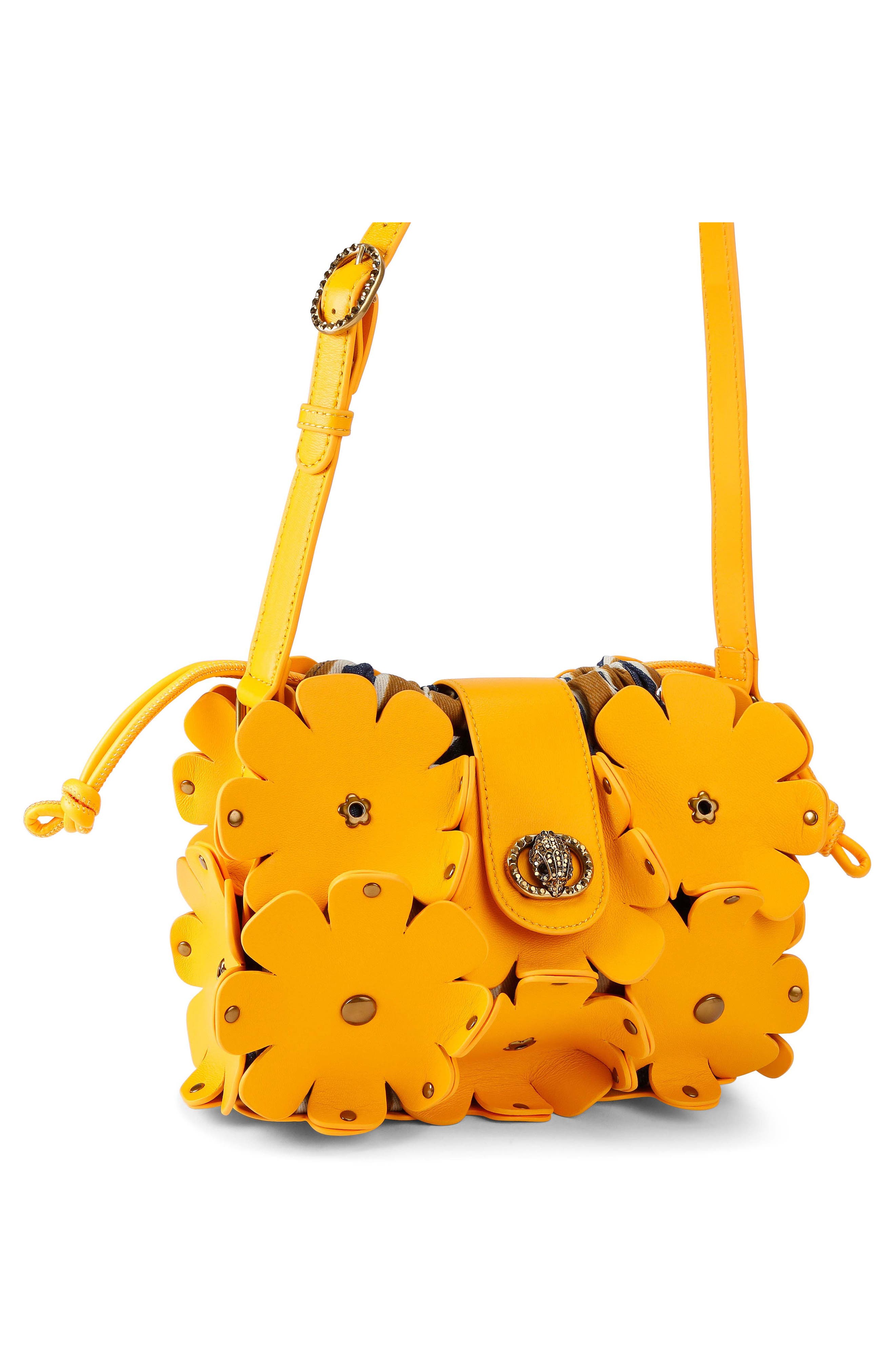 Kurt Geiger London Chelsea Flowers Bag, Alternate, color, Mustard