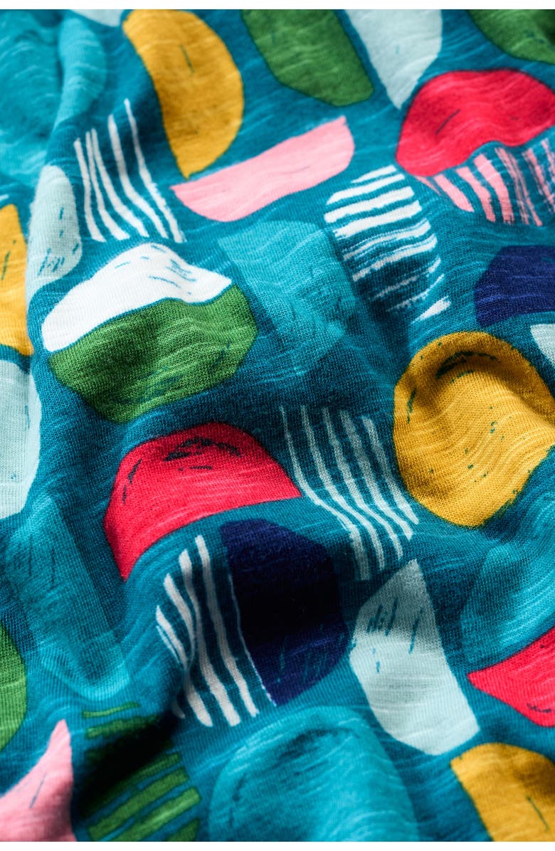 Seasalt Cornwall Mainland Floral Organic Cotton Jersey Midi Shirtdress, Alternate, color, 