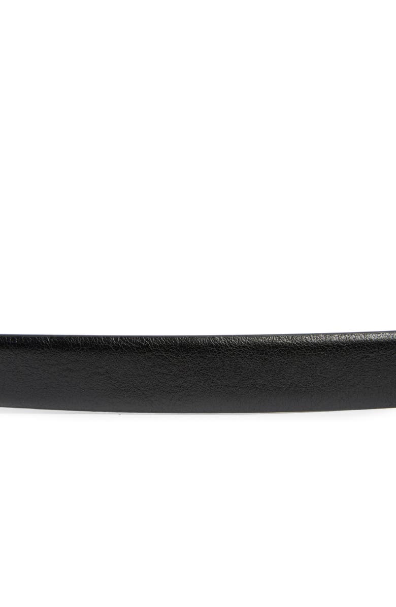 Vince Camuto Sculptural Oval Buckle Faux Leather Belt, Alternate, color, 