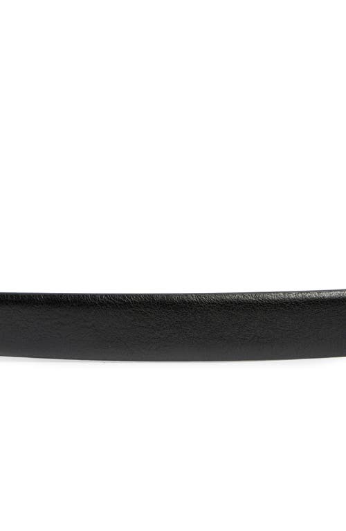 Vince Camuto Sculptural Oval Buckle Faux Leather Belt In Multi