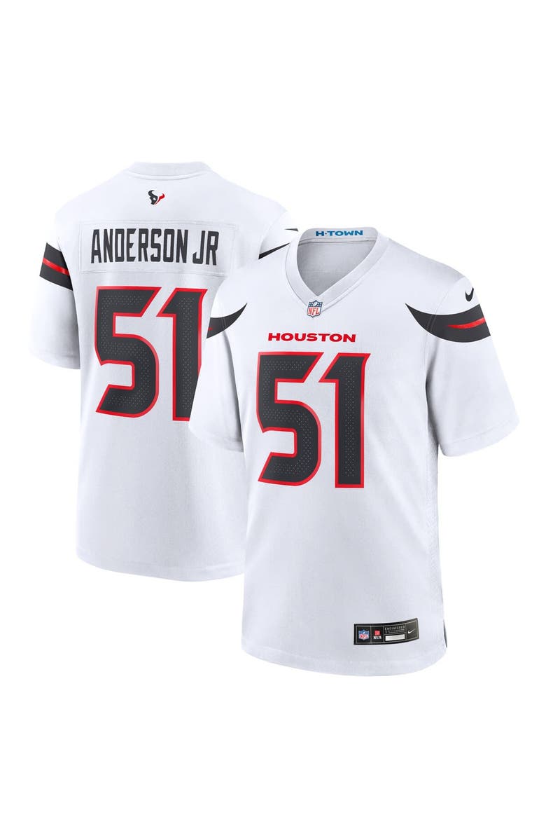 Nike Men's Nike Will Anderson Jr. White Houston Texans Game Jersey, Main, color, White