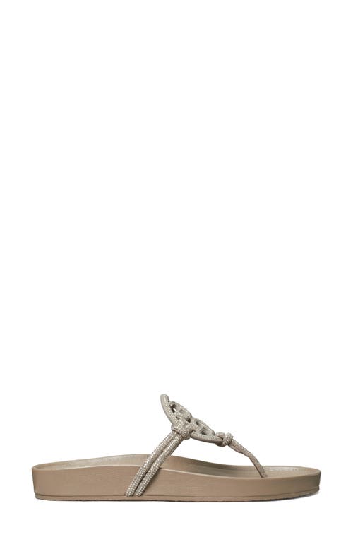 Tory Burch Women's Miller Cloud Knotted Sandals In Gray
