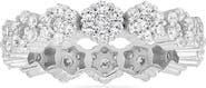 Queen Jewels Sterling Silver Floral CZ Ring