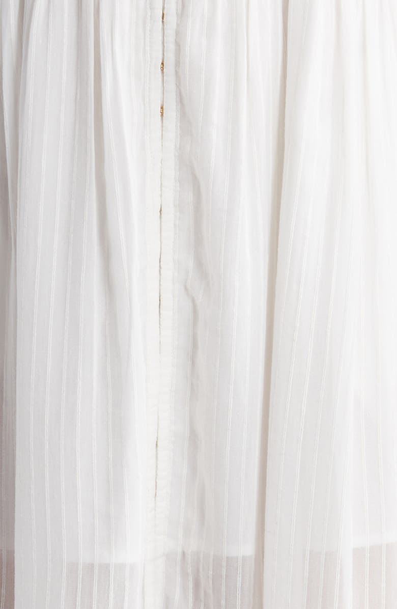 LoveShackFancy Santelle Pleated Lace Cotton Dress, Alternate, color,