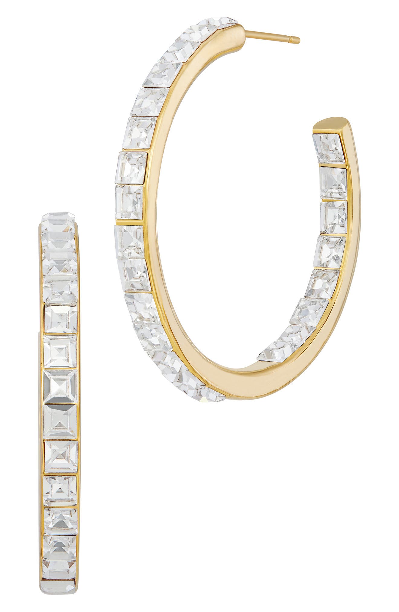 Cubic Zirconia Hoop Earrings