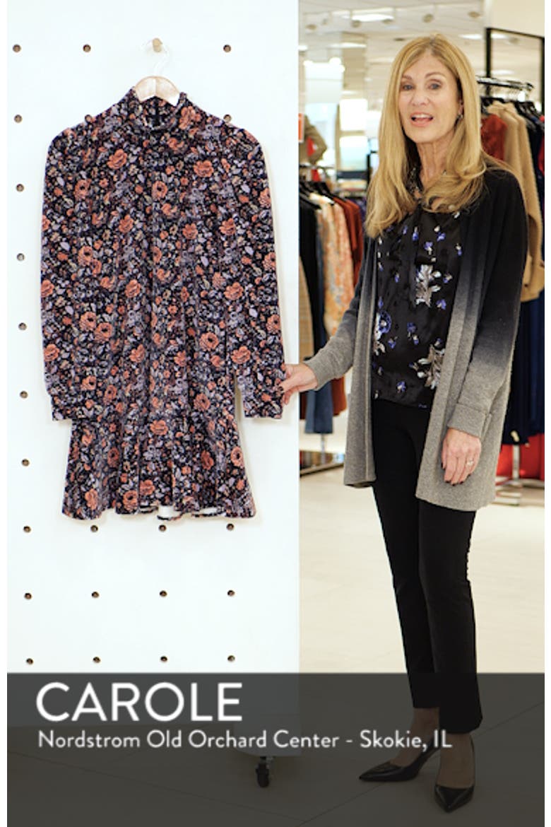 Floral Velour Fit & Flare Dress video
