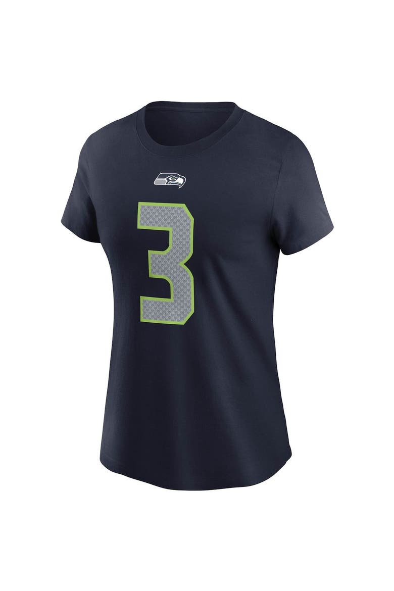 Women's Nike Russell Wilson College Navy Seattle Seahawks Name & Number T-Shirt, Alternate, color, NAVY