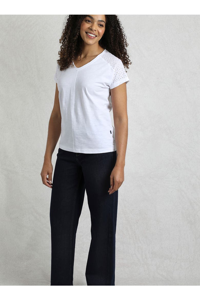 Pernille Cutaway T-Shirt, Alternate, color, White