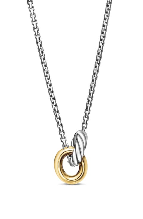 Petite Cable Linked Hoop Necklace