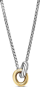 David Yurman Petite Cable Linked Hoop Necklace