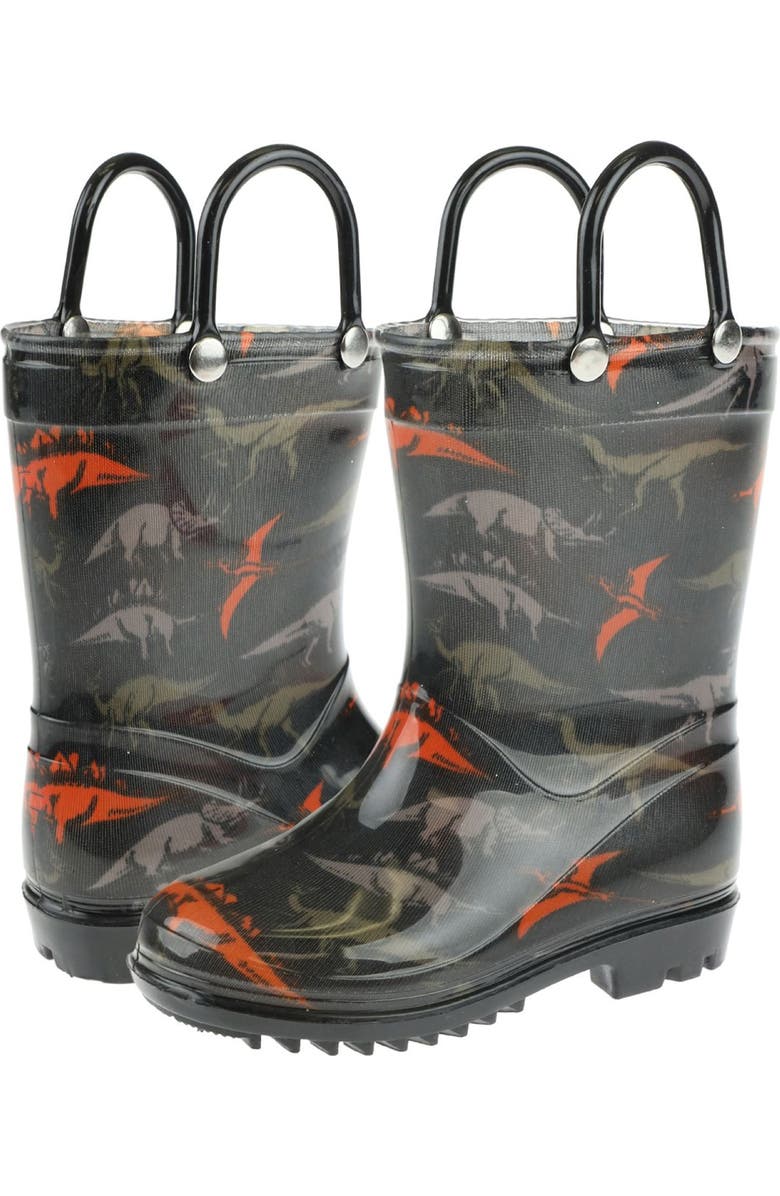Capelli New York Dinosaur Print Rainboot, Main, color,
