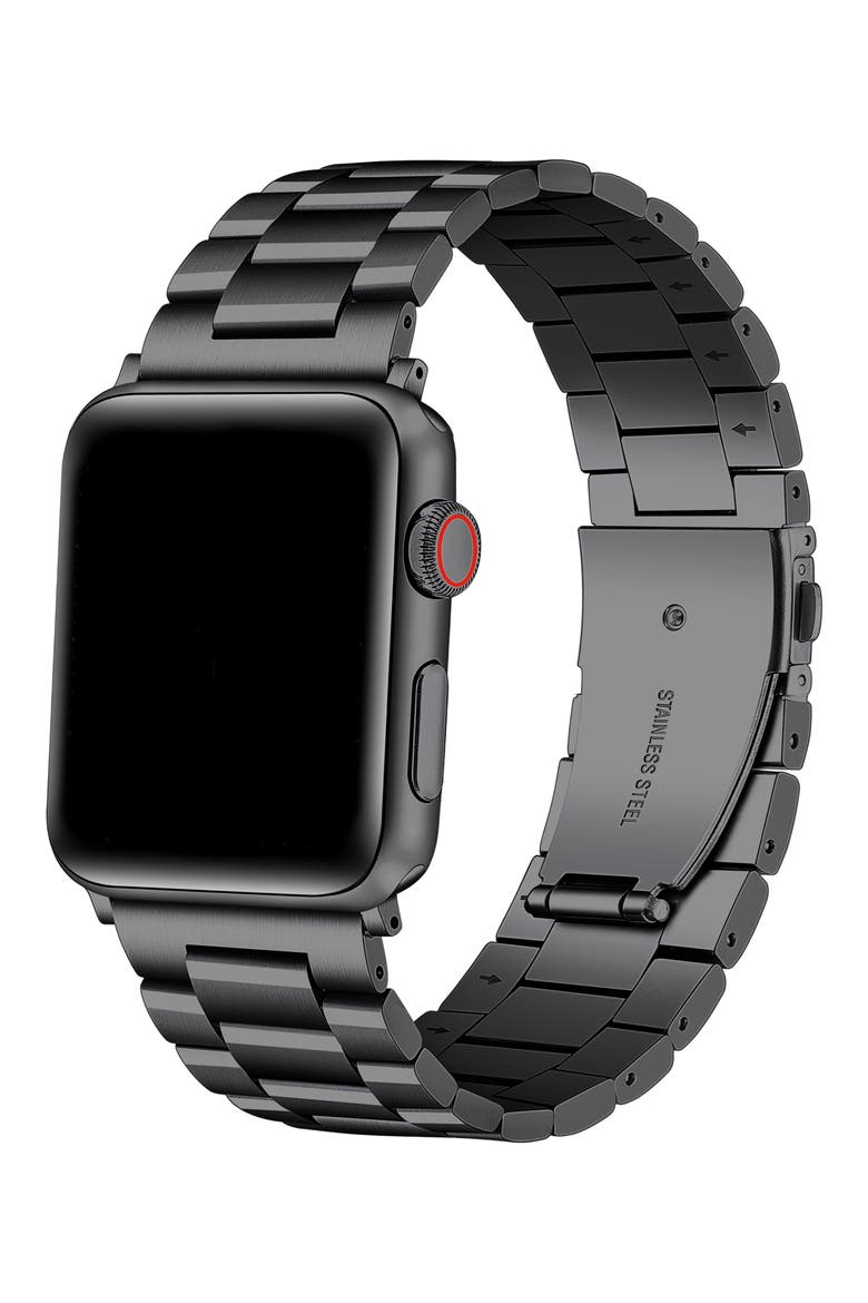 Maxwell Bracelet Apple Watch® Watchband, Alternate, color, BLACK