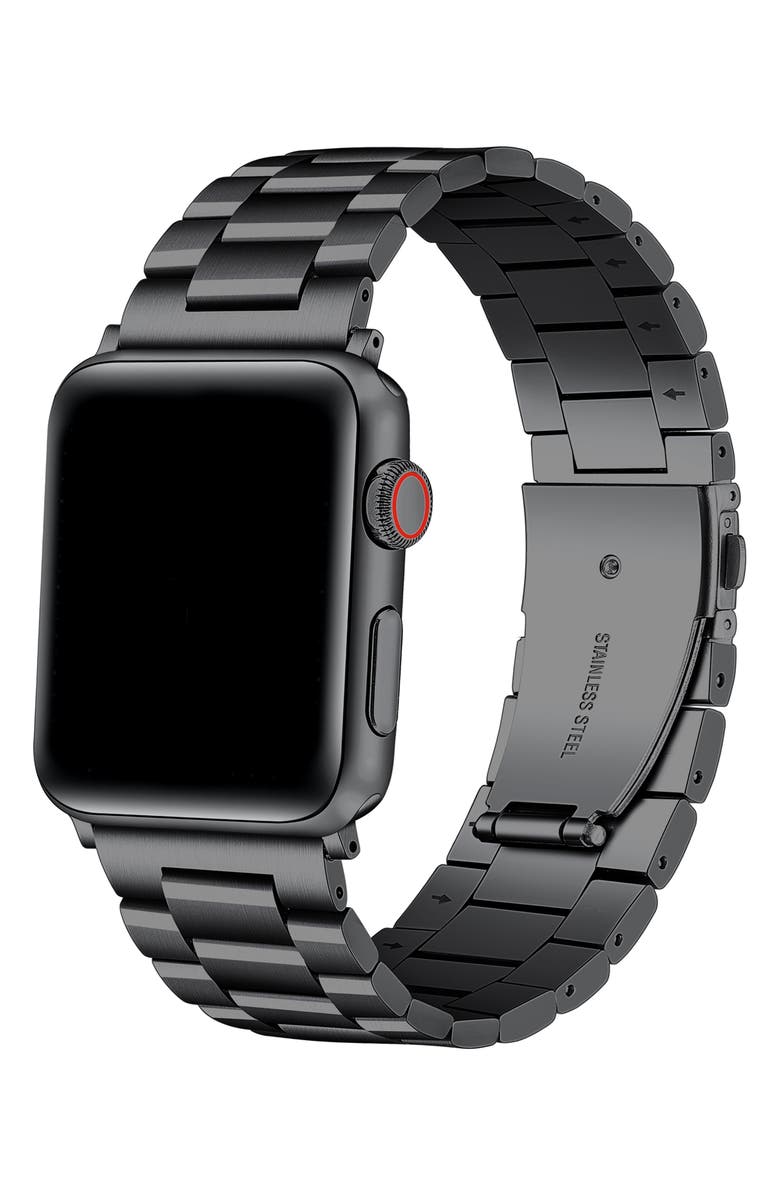 Posh Tech Maxwell Bracelet Apple Watch<sup>®</sup> Watchband, Alternate, color, Black