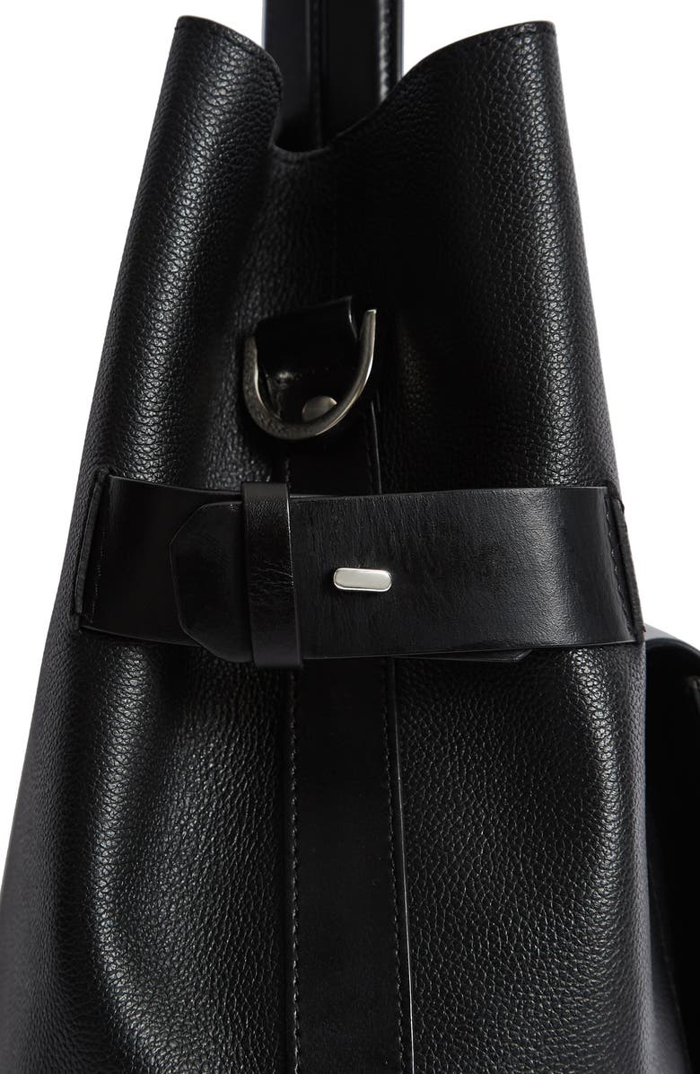 Reiss Freya Leather Bucket Bag, Alternate, color,