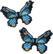 Fosterie Butterfly Blue Embera Earrings