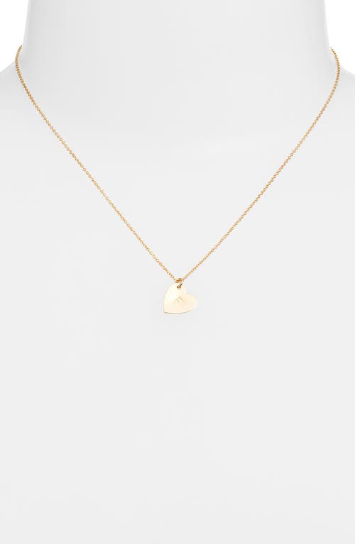 Set & Stones Sophia Initial Heart Pendant Necklace In Gold/f